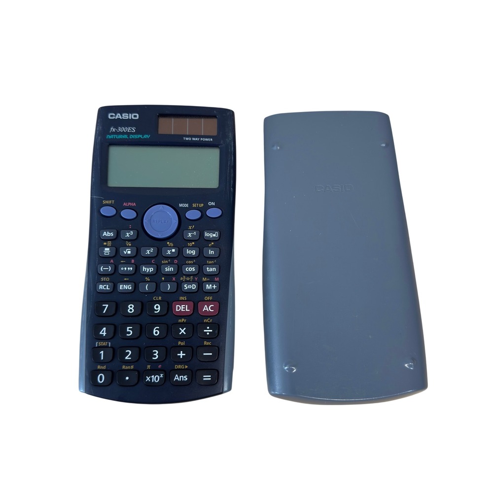 Casio fx-300ES Scientific Calculator Natural Display Solar Battery Navy Blue